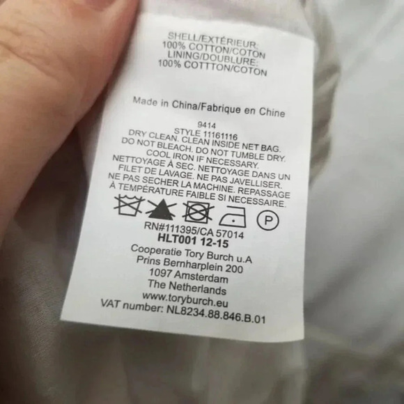 Tory Burch  Bateau 3/4 Sleeve Blouse White Eyelet 100% Cotton 8 - Picture 12 of 14